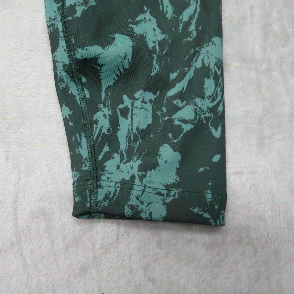 Nike One Leggings Womens Small Green Dri-Fit High Rise 7/8 Crop Training $70 NEW